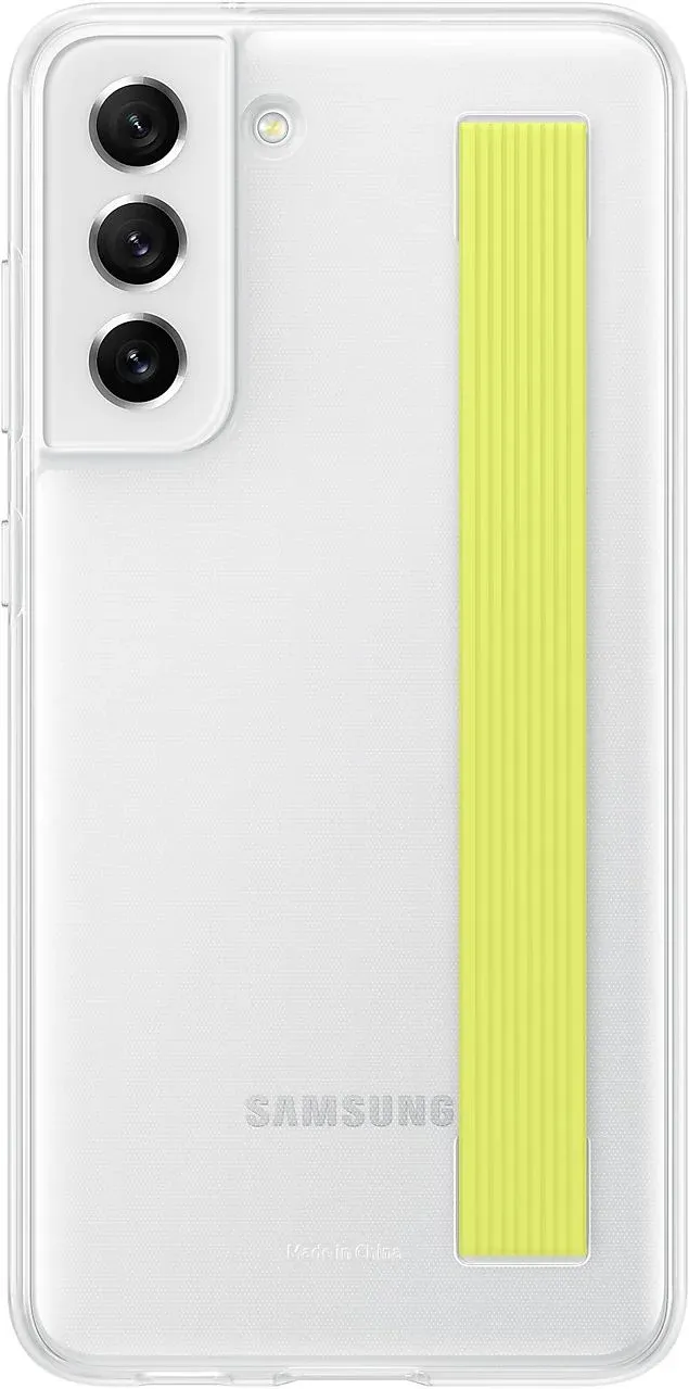 Чехол клип-кейс Samsung для Samsung Galaxy S21 FE Slim Strap Cover белый EF-XG990CWEGRU - фото 7