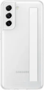 Чехол клип-кейс Samsung для Samsung Galaxy S21 FE Slim Strap Cover белый EF-XG990CWEGRU - фото 8