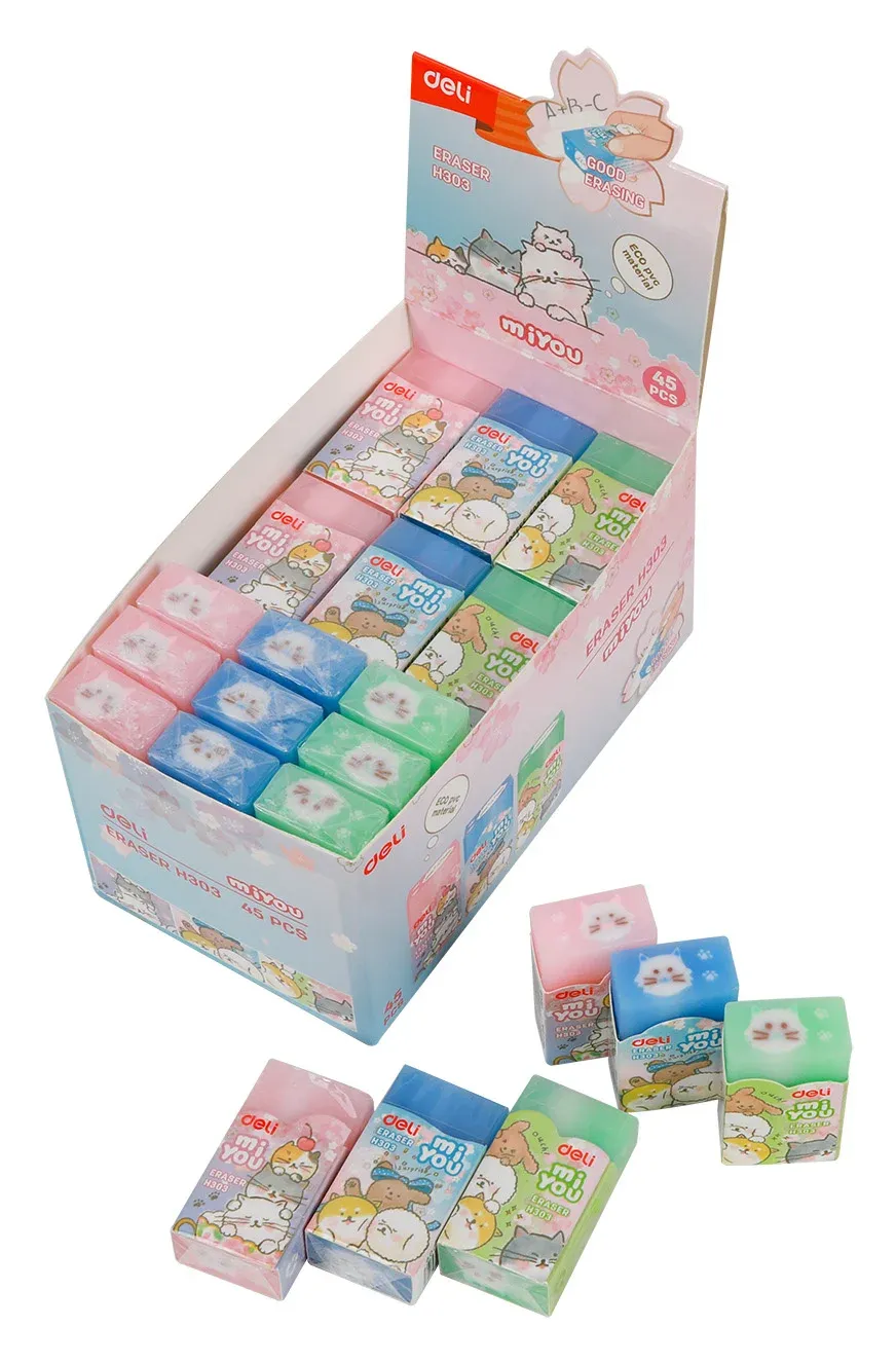 Ластики DELI MiYou ассорти