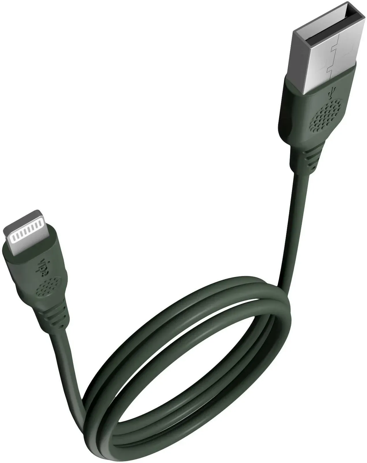 Кабель Vipe VPCBLMFIPVCGRN USB m-Lightning m 1.2м зеленый - фото 1