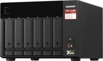 Сетевое хранилище NAS Qnap TS-673A-8G 6-bay настольный Ryzen V1500B, черный - фото 8