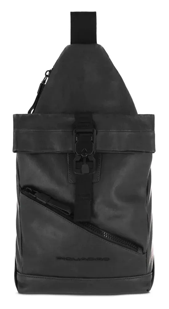 Рюкзак слинг Piquadro Harper CA5678AP/N черный натур.кожа - фото 3