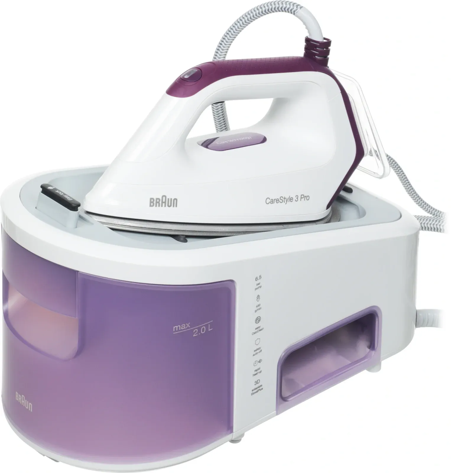 Парогенератор Braun IS3155VI SS 2400Вт белый - фото 3