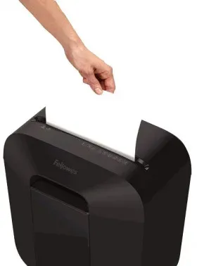 Шредер Fellowes PowerShred LX25 черный секр.P-4 фрагменты 6лист. 11.5лтр. скрепки скобы пл.карты - фото 8