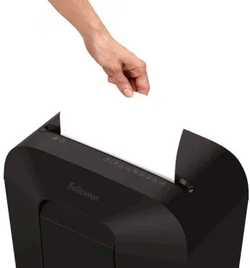 Шредер Fellowes PowerShred LX50 черный секр.P-4 фрагменты 9лист. 17лтр. скрепки скобы пл.карты - фото 6