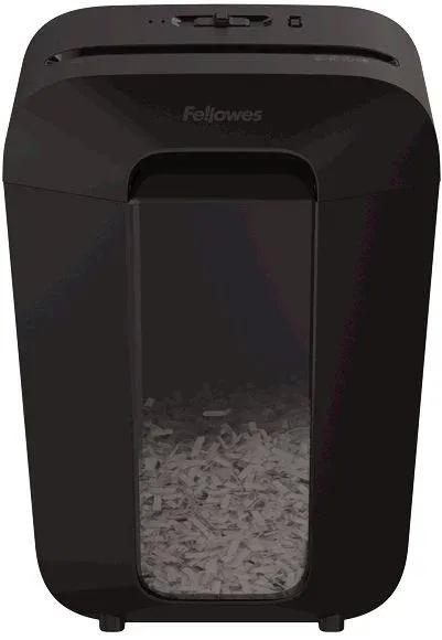 Шредер Fellowes PowerShred LX70 черный секр.P-4 фрагменты 11лист. 18лтр. скрепки скобы пл.карты - фото 5