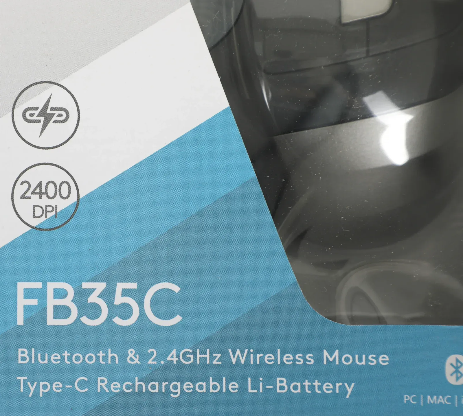 Мышь A4Tech Fstyler FB35C серый/черный оптическая 2000dpi беспров. BT/Radio USB 6but FB35C SMOKY GREY - фото 3
