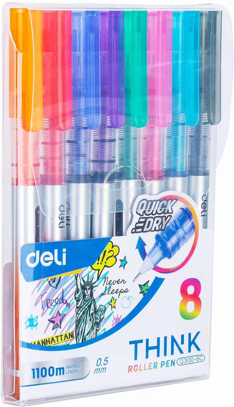 Ручки-роллеры DELI EQ300-8C - фото 4