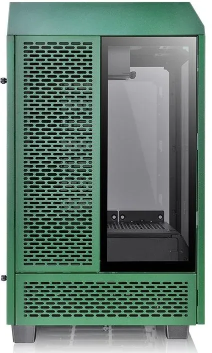 Корпус Thermaltake The Tower 100 Racing зеленый без БП miniITX 1x120mm 3x140mm 2xUSB3.0 audio bott PSU - фото 3