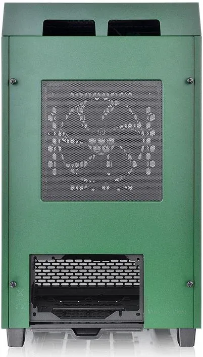 Корпус Thermaltake The Tower 100 Racing зеленый без БП miniITX 1x120mm 3x140mm 2xUSB3.0 audio bott PSU - фото 6