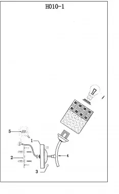 Светильник Hiper Sally H010-1 настен. черный/хром - фото 7