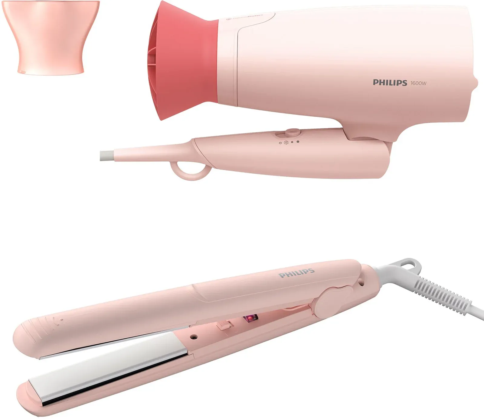 Фен Philips BHP398/00 1600Вт розовый - фото 2