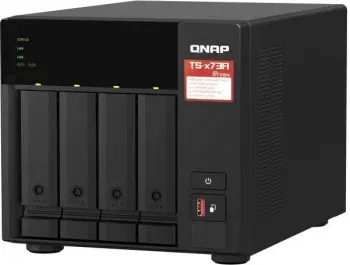Сетевое хранилище NAS Qnap TS-473A-8G 4-bay настольный Ryzen V1500B, черный - фото 6