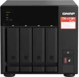 Сетевое хранилище NAS Qnap TS-473A-8G 4-bay настольный Ryzen V1500B, черный - фото 8