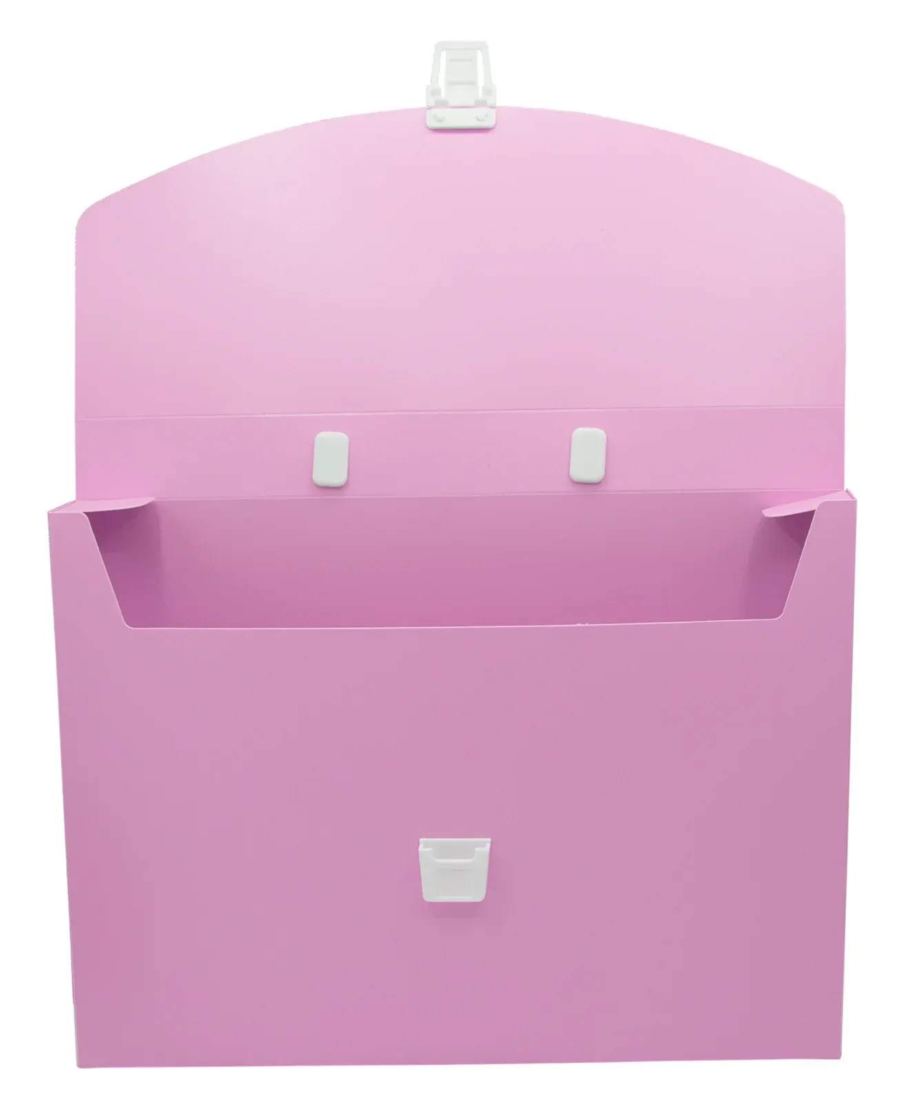 Портфель Бюрократ Pastel PASTPP01PINK 1 отдел. A4 пластик 0.7мм розовый - фото 4
