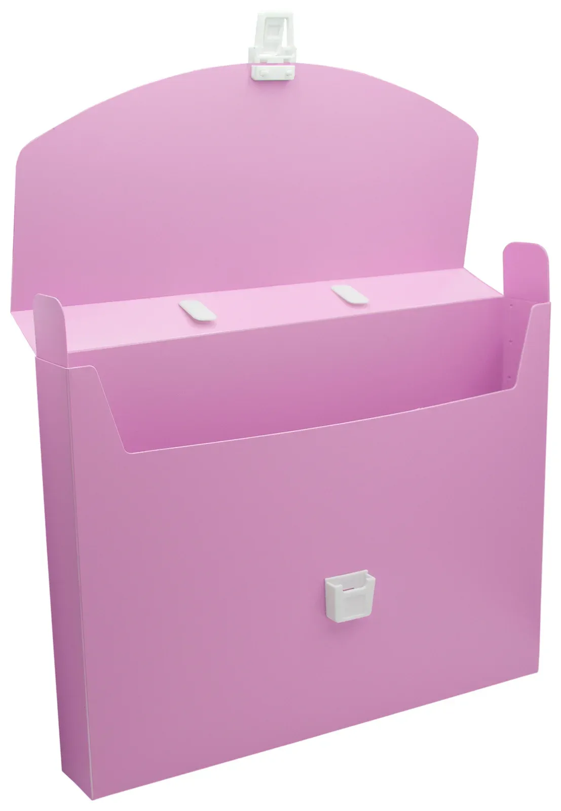 Портфель Бюрократ Pastel PASTPP01PINK 1 отдел. A4 пластик 0.7мм розовый - фото 6