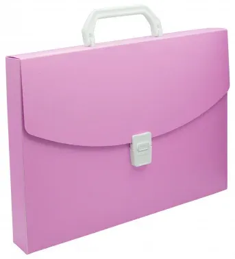 Портфель Бюрократ Pastel PASTPP01PINK 1 отдел. A4 пластик 0.7мм розовый - фото 7