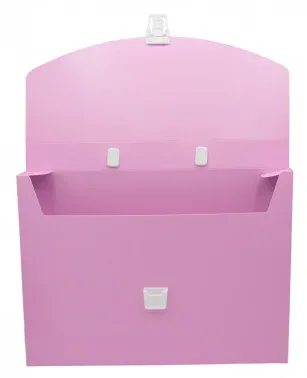 Портфель Бюрократ Pastel PASTPP01PINK 1 отдел. A4 пластик 0.7мм розовый - фото 8