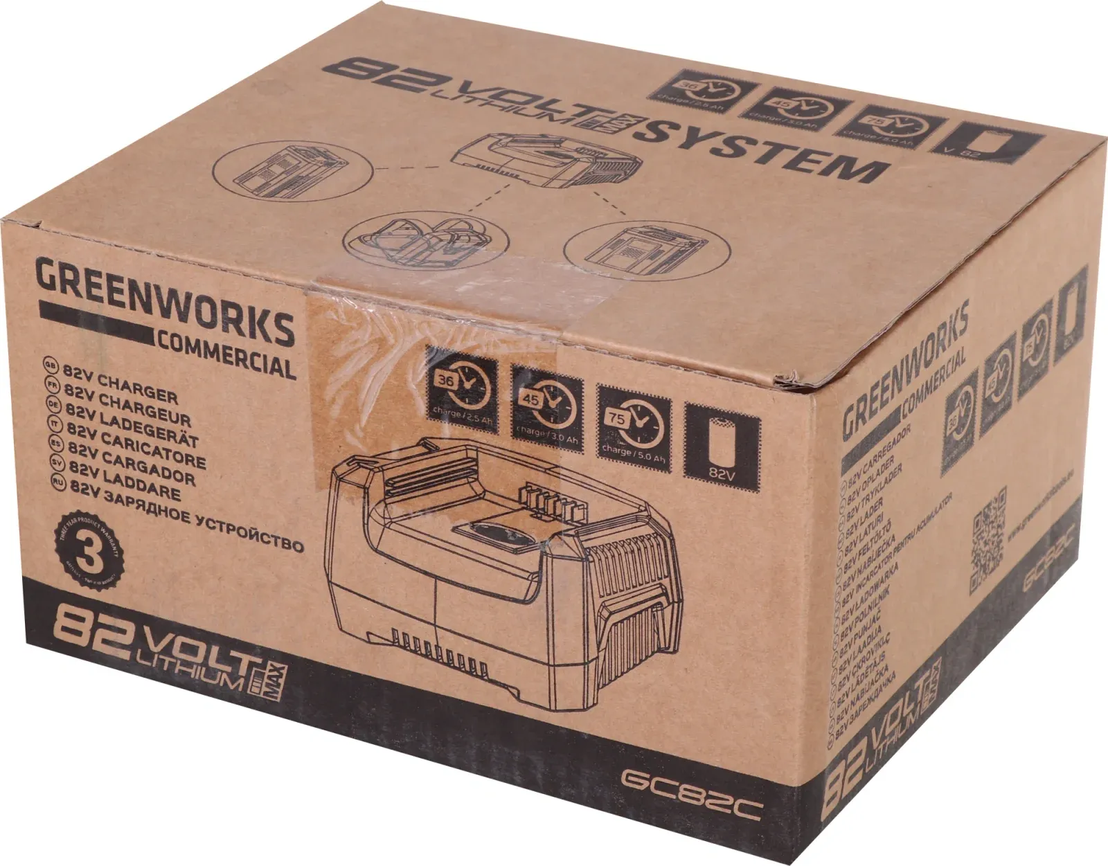 Зарядное устройство Greenworks GC82C 2914707 - фото 8