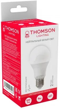 Лампа светодиодная Thomson TH-B2024 10Вт цок.:E27 свеча 220B св.свеч.бел.нейт. Candle упак.:1шт - фото 6