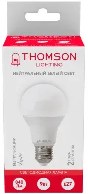 Лампа светодиодная Thomson TH-B2024 10Вт цок.:E27 свеча 220B св.свеч.бел.нейт. Candle упак.:1шт - фото 8