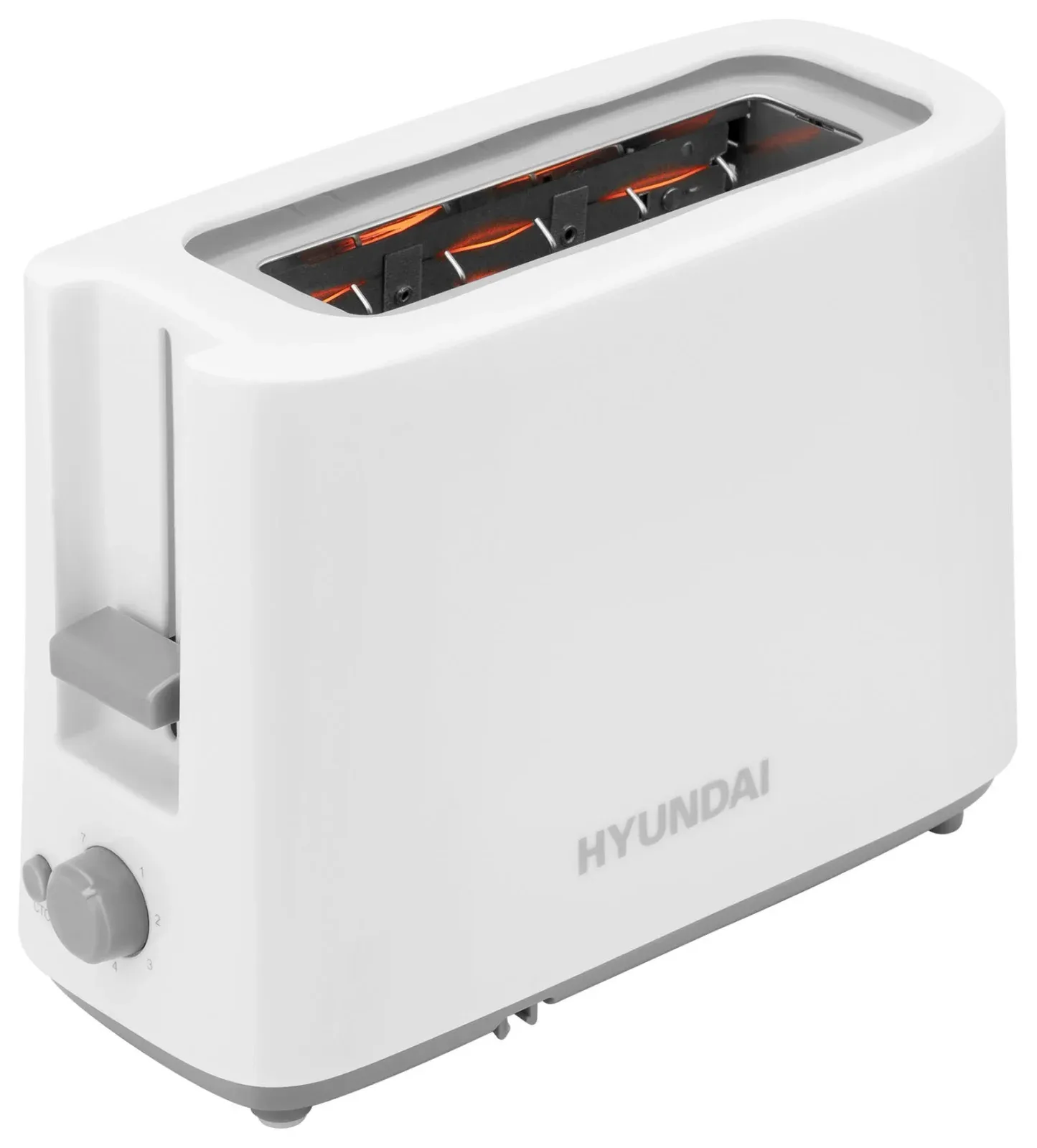 Тостер Hyundai HYT-8006 500Вт белый/серый - фото 3