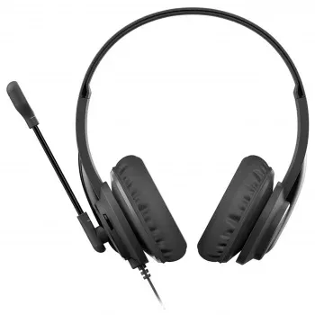 Гарнитуры наушники с микрофоном A4TECH HU-10 черный - фото 4