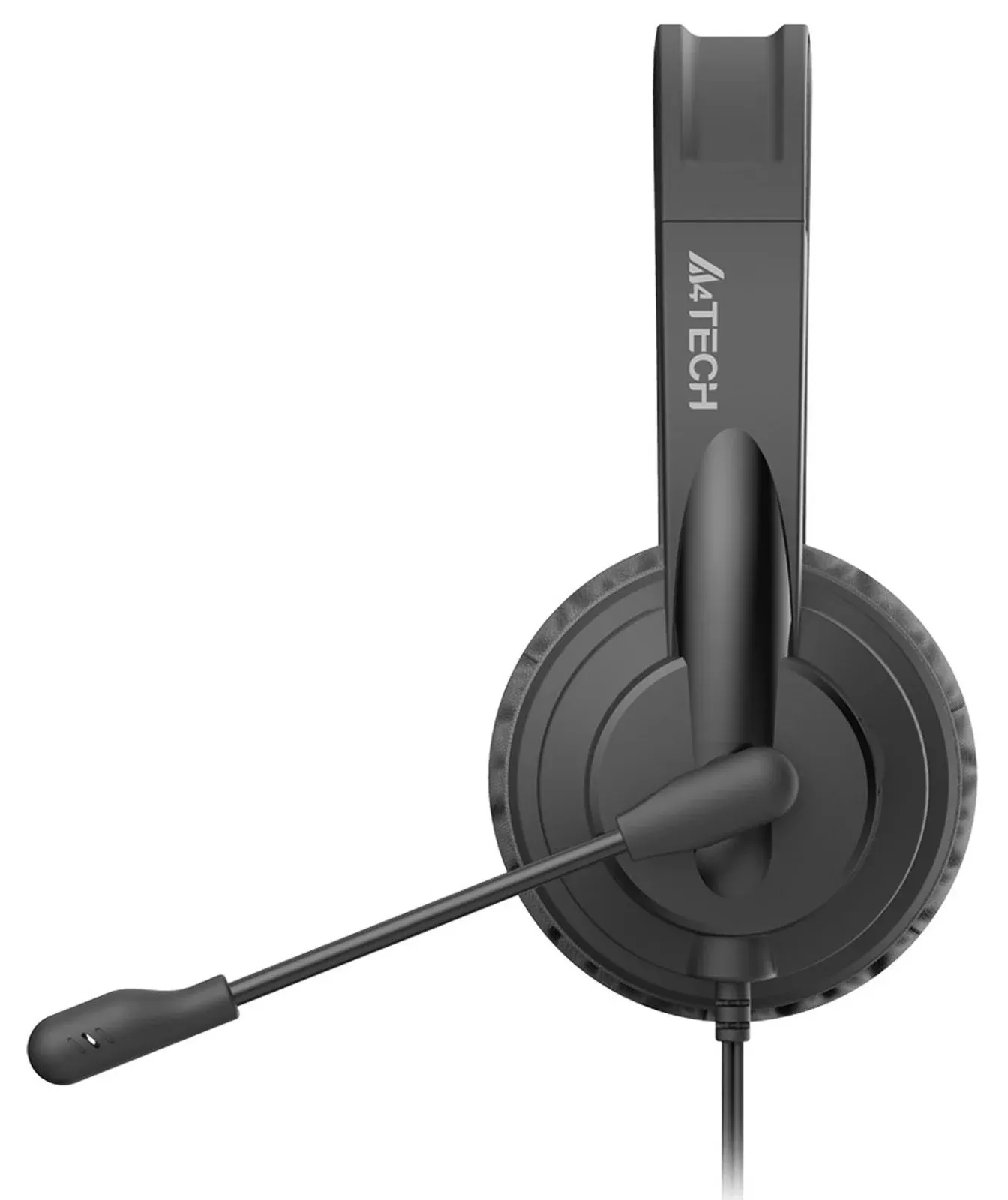 Наушники с микрофоном A4Tech HU-11 черный 2м накладные USB оголовье HU-11/USB/BLACK - фото 2