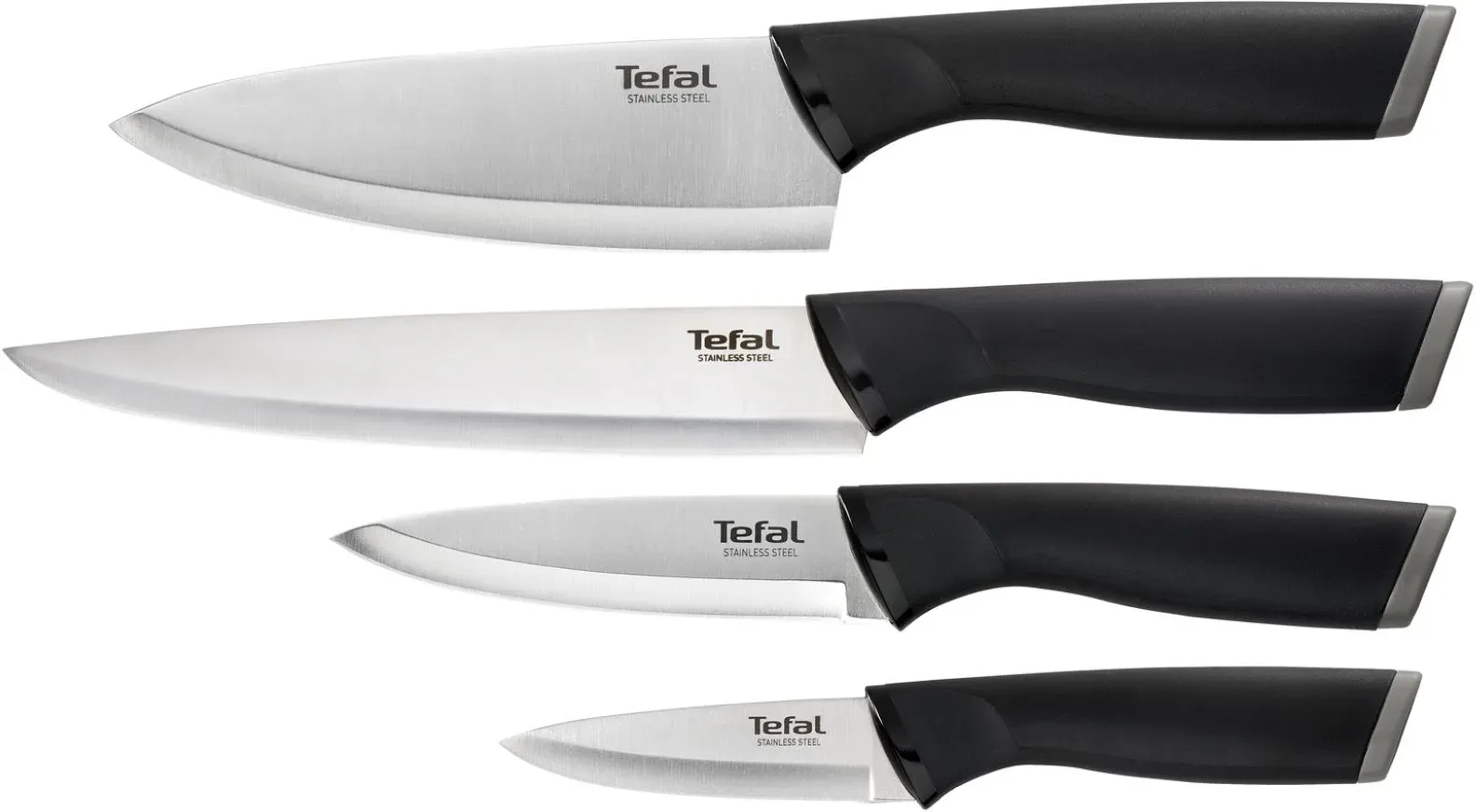 Набор ножей кухон. Tefal K221S475 2100121761 компл.:4предм. черный - фото 1