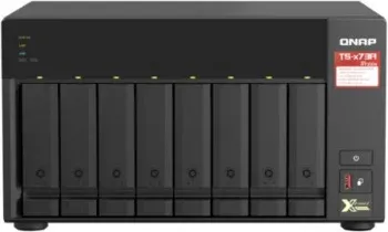 Сетевое хранилище NAS Qnap TS-873A-8G 8-bay настольный Ryzen V1500B, черный - фото 5