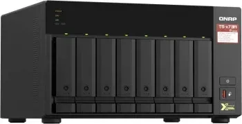 Сетевое хранилище NAS Qnap TS-873A-8G 8-bay настольный Ryzen V1500B, черный - фото 7