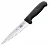 Нож кухонный Victorinox Fibrox 5.5603.18 стальной универсальный лезв.180мм прямая заточка черный - фото 3