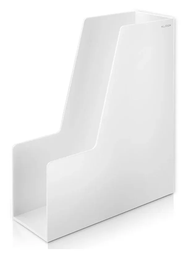 Лоток вертикальный Deli ENS022WHITE Nusign для бумаг A4 белый пластик - фото 3