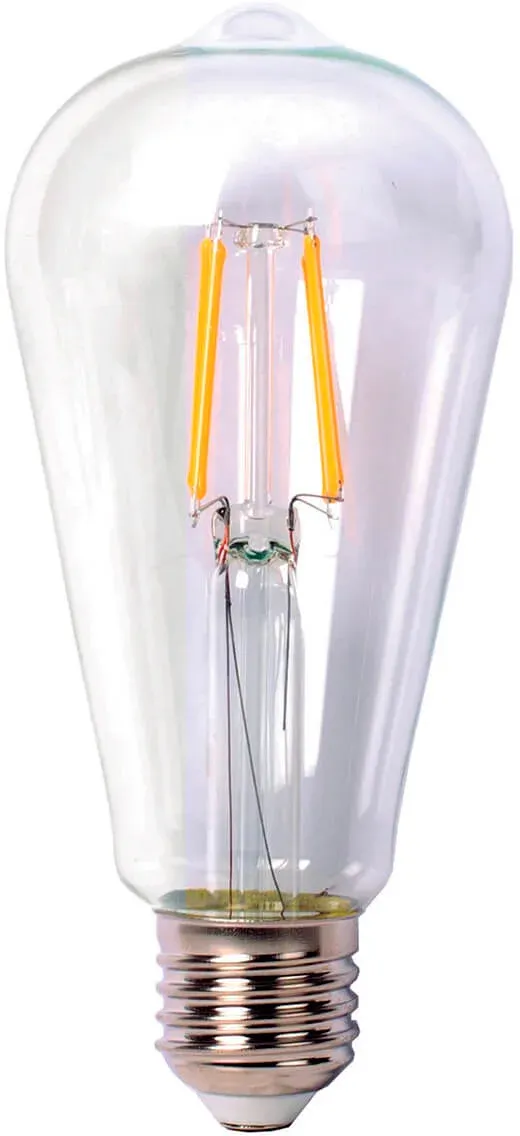 Лампа филам. Thomson Filament TH-B2106 7Вт цок.:E27 груша 220B св.свеч.бел.нейт. ST64 упак.:1шт - фото 2