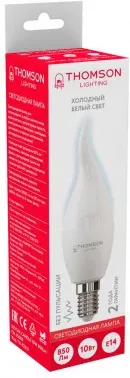 Лампа светодиодная Thomson TH-B2313 10Вт цок.:E14 свеча 220B св.свеч.бел.хол. Tail Candle упак.:1шт - фото 5