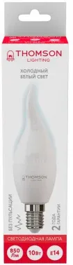 Лампа светодиодная Thomson TH-B2313 10Вт цок.:E14 свеча 220B св.свеч.бел.хол. Tail Candle упак.:1шт - фото 8