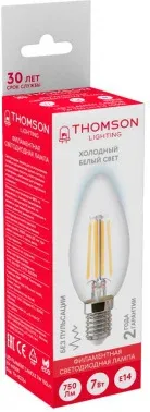 Лампа филам. Thomson Filament TH-B2334 7Вт цок.:E14 свеча 220B св.свеч.бел.хол. Candle упак.:1шт - фото 5