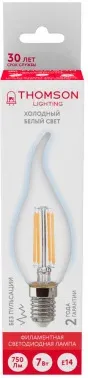Лампа филам. Thomson Filament TH-B2336 7Вт цок.:E14 свеча 220B св.свеч.бел.хол. Tail Candle упак.:1шт - фото 8