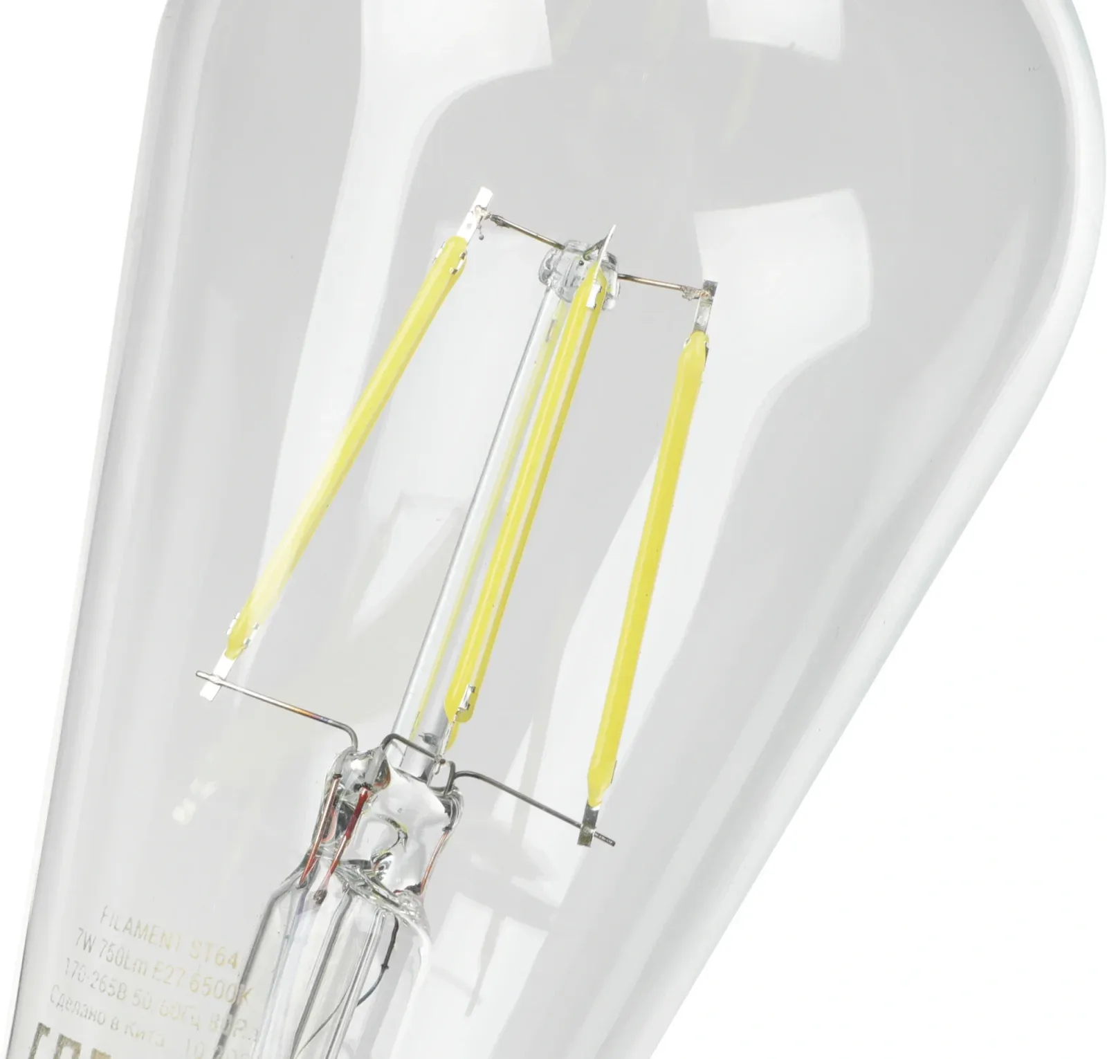 Лампа филам. Thomson Filament TH-B2341 7Вт цок.:E27 эдисон 220B св.свеч.бел.хол. ST64 упак.:1шт - фото 3