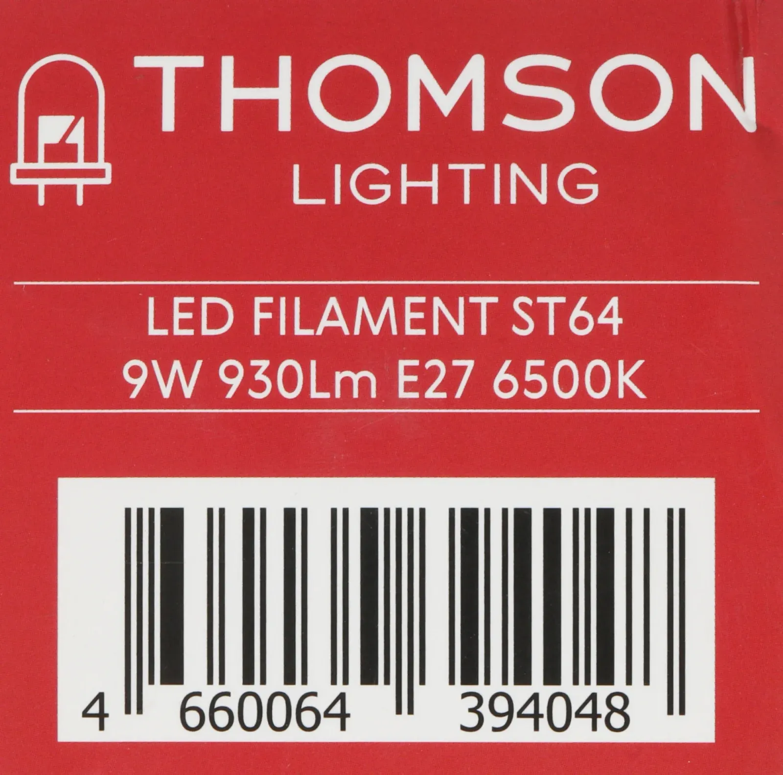 Лампа филам. Thomson Filament TH-B2342 9Вт цок.:E27 эдисон 220B св.свеч.бел.хол. ST64 упак.:1шт - фото 3