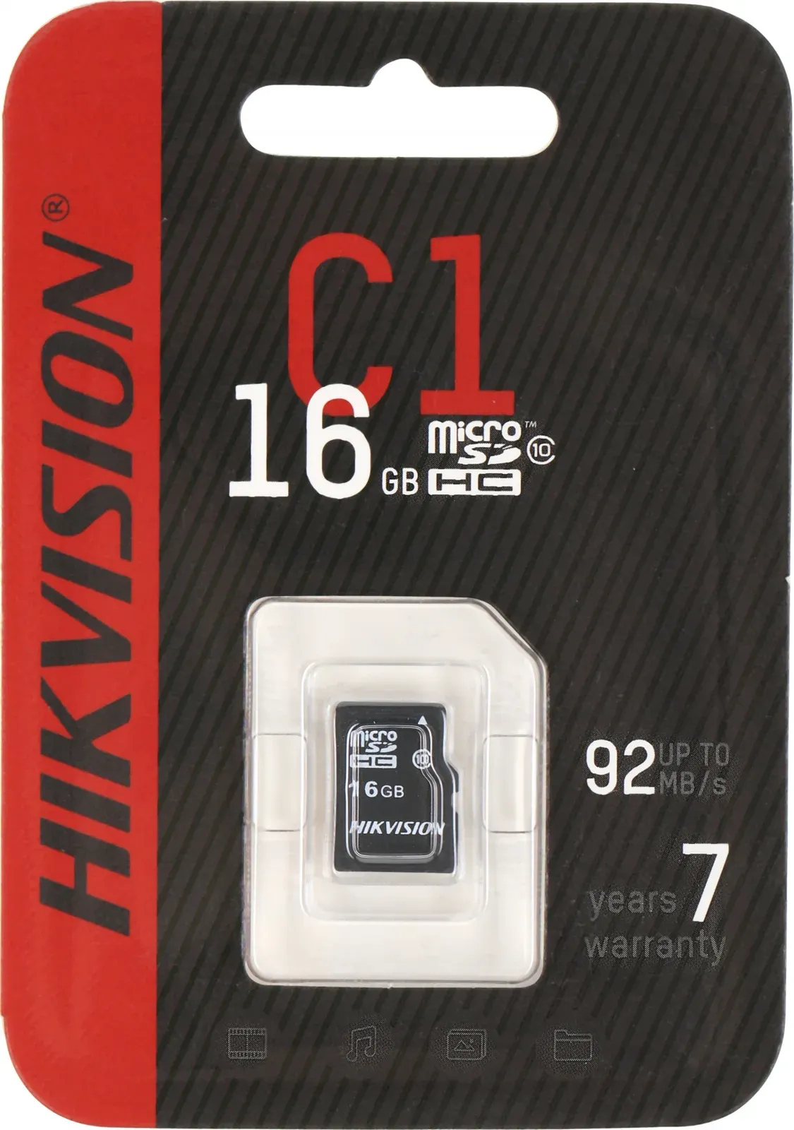 Флеш карта microSDHC 16GB Hikvision HS-TF-C1STD/16G/ZAZ01X00/OD w/o adapter - фото 2