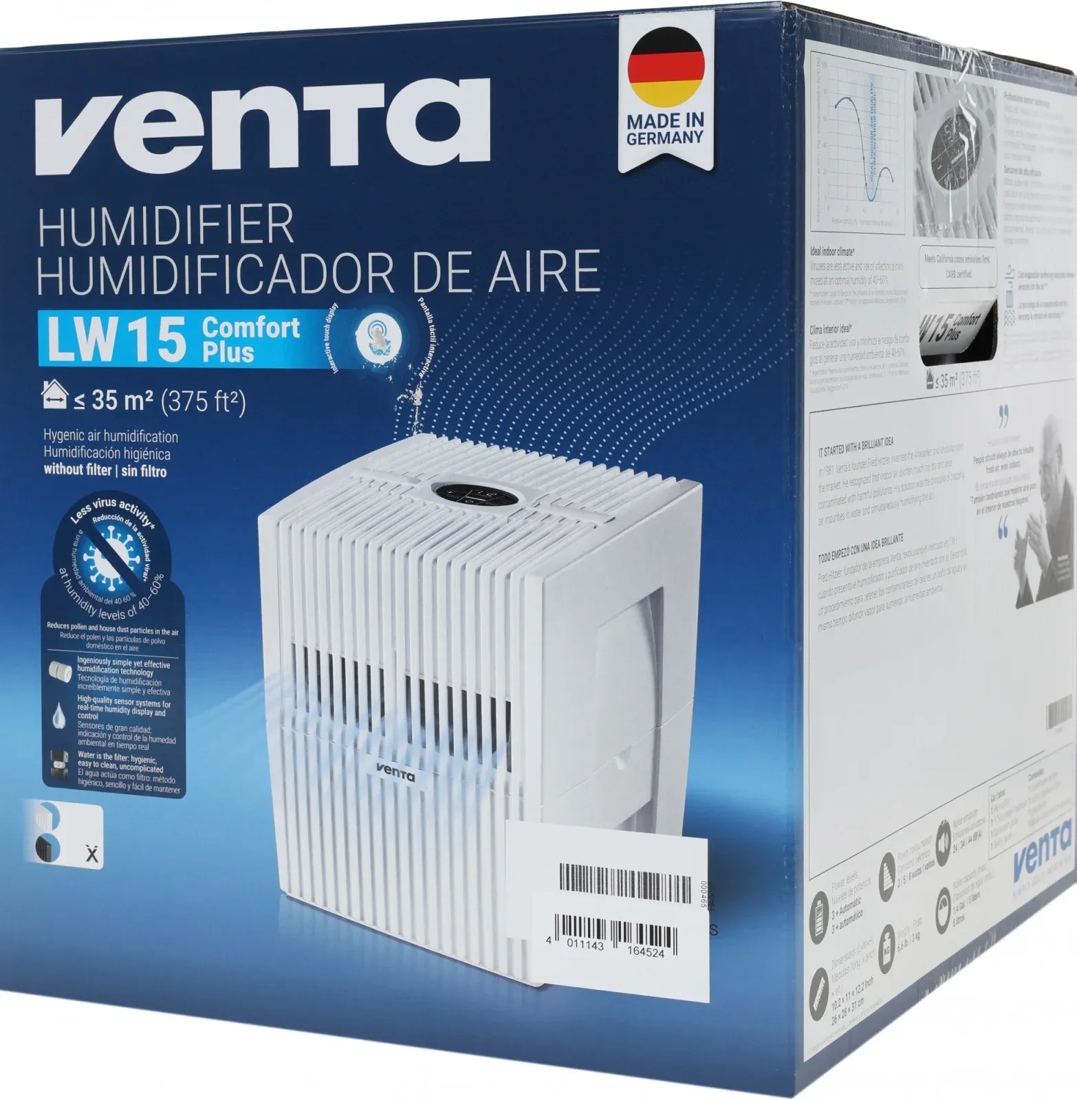 Воздухоочистители VENTA LW15
