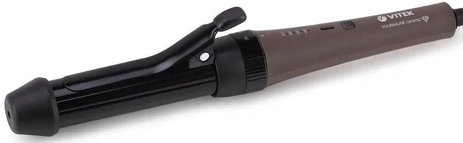 Щипцы Vitek VT-2521 70Вт коричневый макс.темп.:210С покрытие:титаново-турмалиновое - фото 4