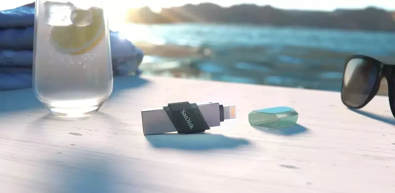 Флеш Диск Sandisk 64Gb iXpand Flip SDIX90N-064G-GN6NN USB3.1 зеленый/серебристый, 64 ГБ - фото 6