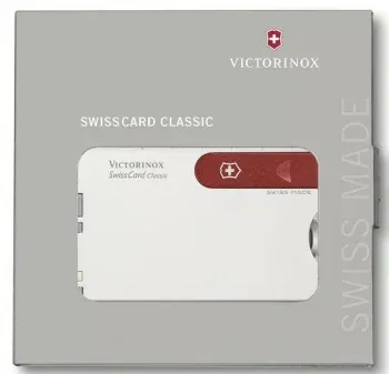 Швейцарская карта Victorinox SwissCard Classic 0.7107 белый коробка подарочная - фото 5
