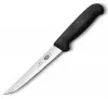Нож кухонный Victorinox Fibrox 5.6003.15 стальной обвалочный лезв.150мм прямая заточка черный - фото 3