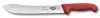Нож кухонный Victorinox Fibrox Butchers knife 5.7401.25 стальной разделочный лезв.250мм прямая заточка красный - фото 3