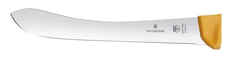 Нож Victorinox Swibo 5.8426.21 стальной для забоя/разделки лезв.210мм прямая заточка оранжевый - фото 2