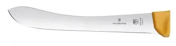 Нож Victorinox Swibo 5.8426.21 стальной для забоя/разделки лезв.210мм прямая заточка оранжевый - фото 5