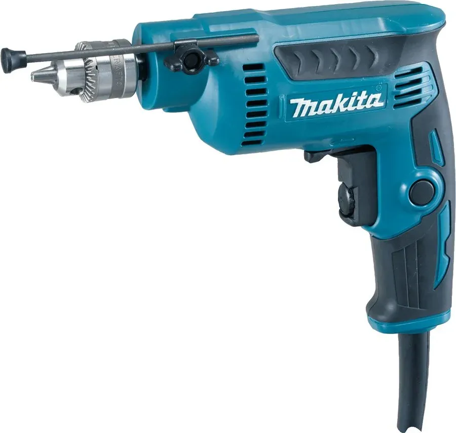 Дрель безударная Makita DP2010 370Вт ключевой реверс - фото 2